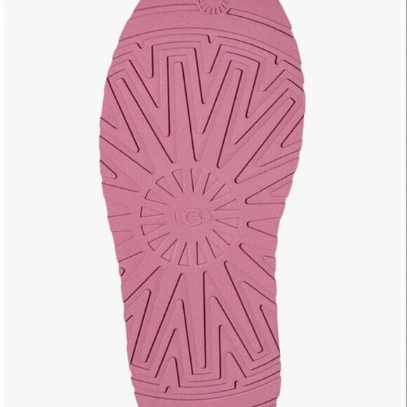 UGG 'Discoquette' Suede/UGG Plush Slide Slipper, Dusty Orchid - Picture 6 of 6